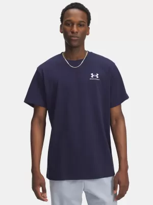Férfi póló UNDER ARMOUR UA M LOGO EMB HEAVYWEIGHT SS 1373997-411 KÉK