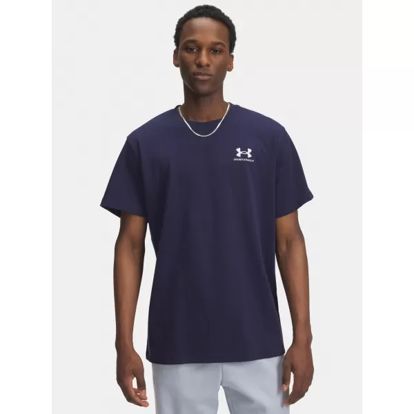  Férfi póló UNDER ARMOUR UA M LOGO EMB HEAVYWEIGHT SS 1373997-411 KÉK 