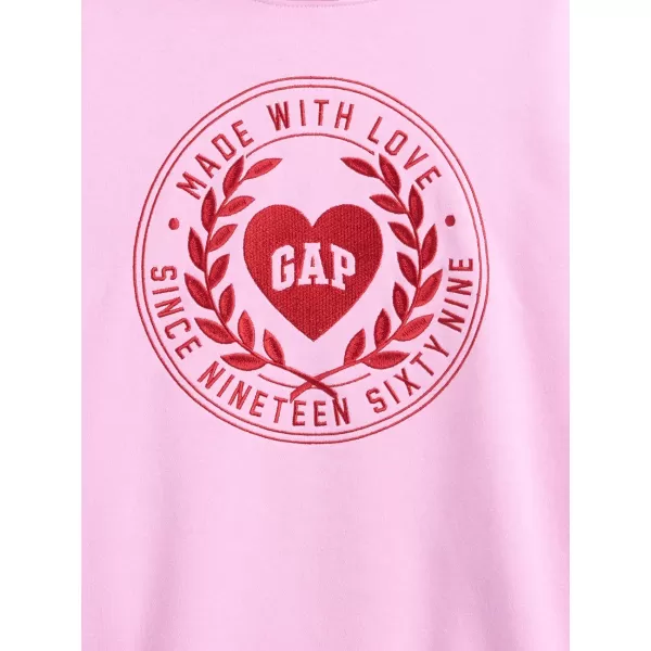  Gyermek pulóver GAP LOGO HOODIE PULLOVER 869541-00 CUKOR RÓZSASZÍN 
