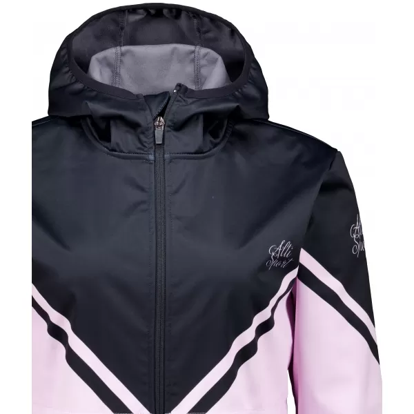  Női prémium softshell kabát ALTISPORT VOJ/ALW101JACK01 RÓZSASZÍNES FEKETE 