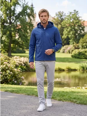 Férfi softshell kabát ALTISPORT NoPrint NP/ALM845 KIRÁLYKÉK