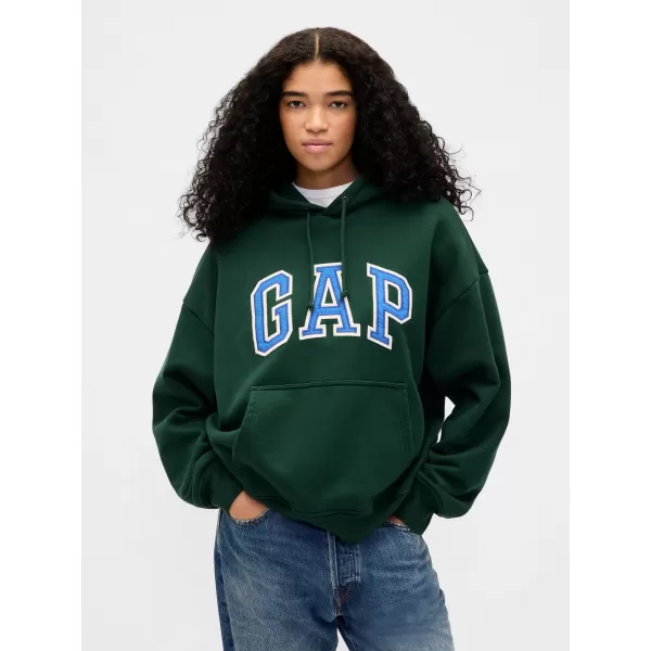  Férfi pulóver GAP HEAVYWEIGHT LOGO HOODIE PULLOVER 823104-03 MÉLYVADÁSZ 