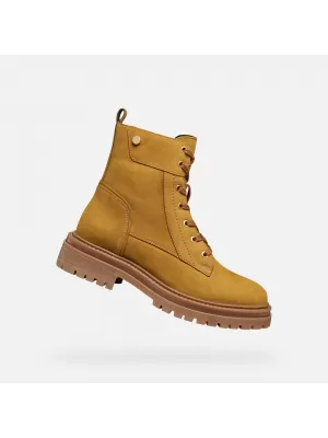 Női bokacsizma GEOX IRIDEA G009240 BOROSTYÁN