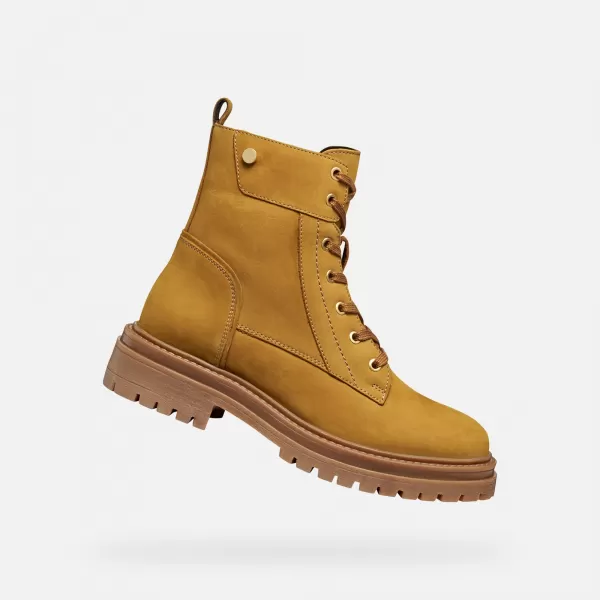  Női bokacsizma GEOX IRIDEA G009240 BOROSTYÁN 