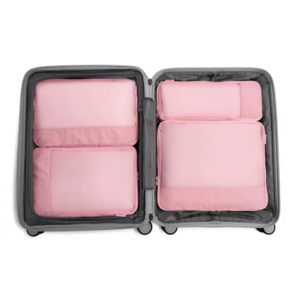  Bőrönd HEYS Ecotex Compression Packing Cube 4 Pc Set RÓZSASZÍN HOMOK 