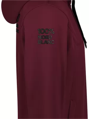 Férfi softshell kabát NORDBLANC CANOPY NBSSM8340 BURGUNDIA