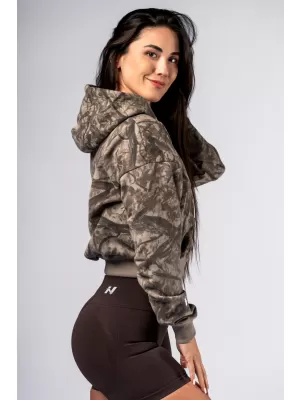 Cipzáras kapucnis POWER 895 LIGHT BROWN CAMO Nebbia