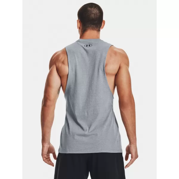  Férfi felső UNDER ARMOUR LEFT CHEST CUT OFF TANK 1329286-035 SZÜRKE 