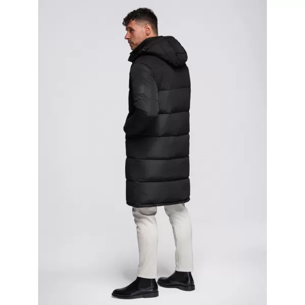  Férfi téli kabát OMBRE OM-JALJ-0309 FEKETE 