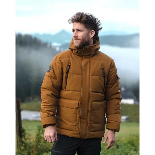  Férfi téli kabát NORDBLANC FYRN NBWJM8257 PUŠTÍK BARNA 