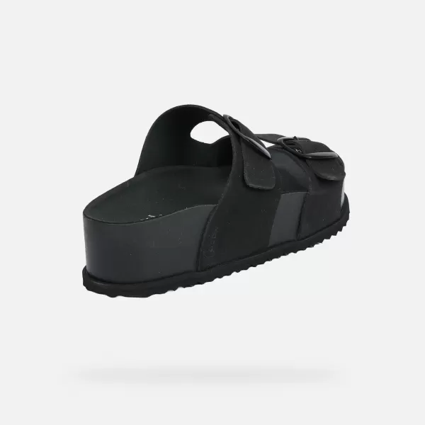  Női papucs GEOX SANDYBETT HIGH G012956 FEKETE 