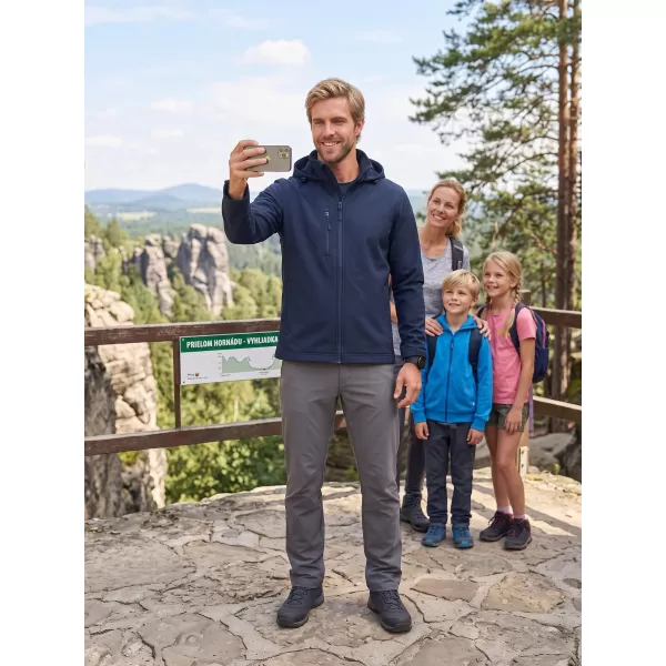  Férfi softshell kabát ALTISPORT NoPrint NP/ALM845 SÖTÉTKÉK 