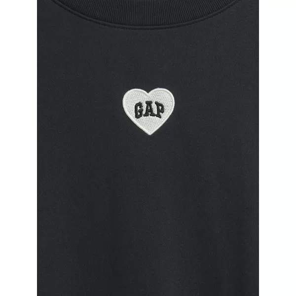  Női pulóver GAP CREW CROP SWEATSHIRT 852831-01 HOLDTALAN ÉJSZAKA 