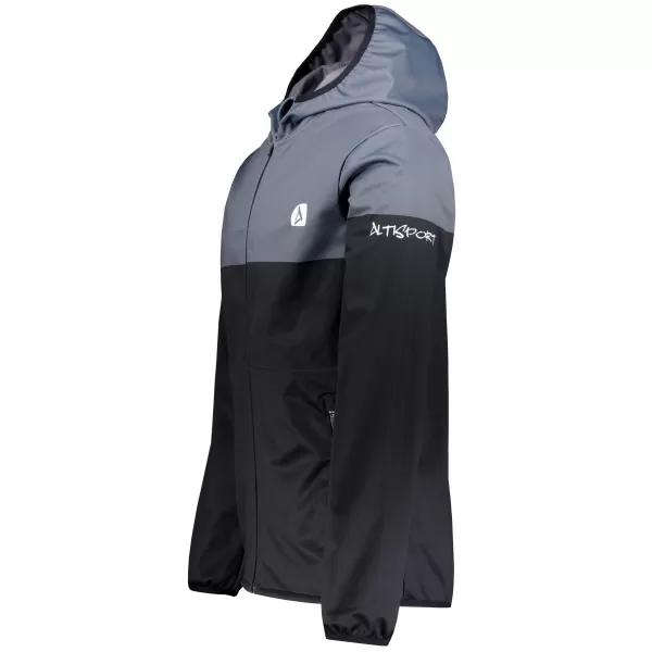  Férfi prémium softshell kabát ALTISPORT VOJ/ALM051JACK01 SZÜRKÉSFEKETE 