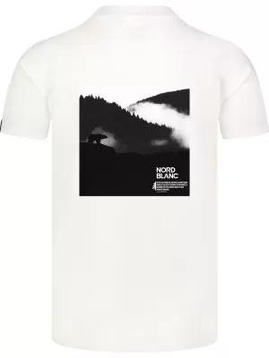 Férfi póló NORDBLANC NOTHINGNESS NBSMT8150 FEHÉR