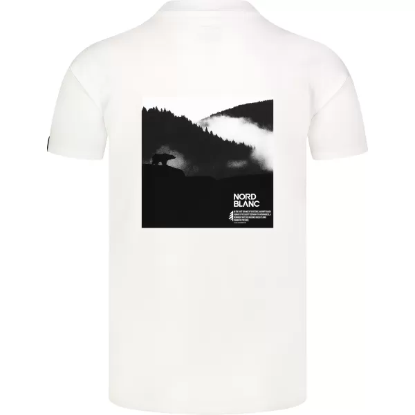  Férfi póló NORDBLANC NOTHINGNESS NBSMT8150 FEHÉR 