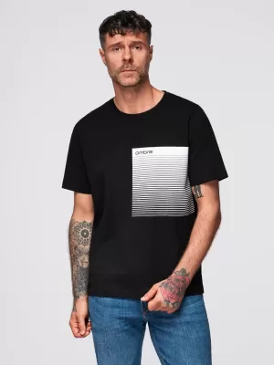 Férfi póló OMBRE OM-TSPT-0246 FEKETE