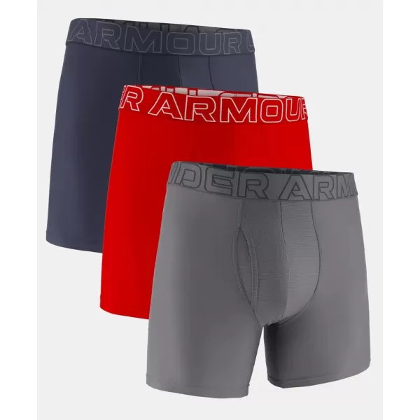  Férfi rövidnadrág UNDER ARMOUR PERFORMANCE TECH-SOLID 6IN-3PK 1383878-044 GREY 