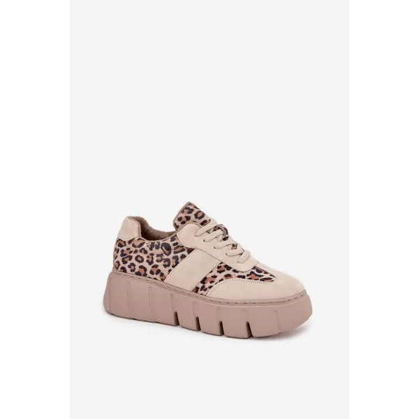  Női tornacipő VINCEZA LEOPARDO BÉZS 