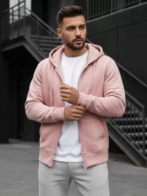 Férfi pulóver DSTREET BX4834 RÓZSASZÍN