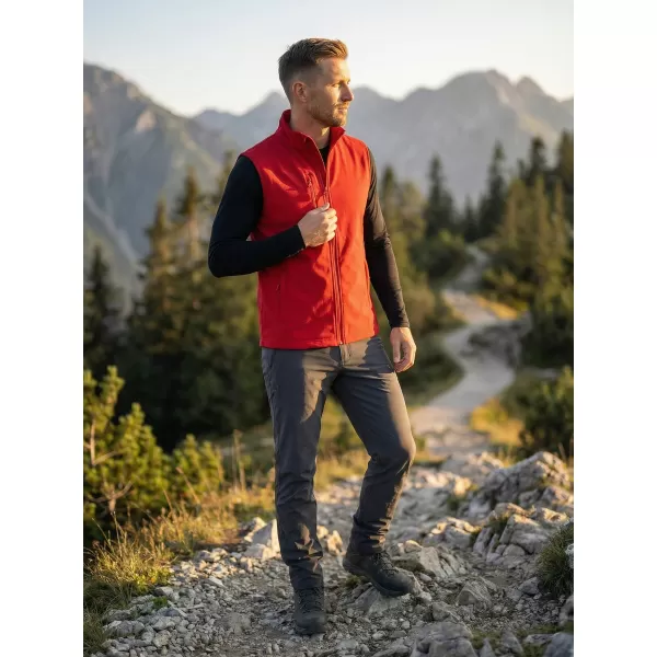  Férfi softshell mellény ALTISPORT NoPrint NP/ALM865 PIROS 