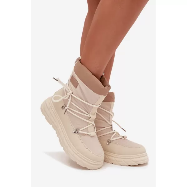  Női téli csizma LEE COOPER LCJ-25-44-3931 BÉZS 