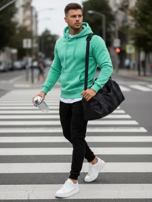 Férfi készlet DSTREET AX0642 VILÁGOS ZÖLD/FEKETE