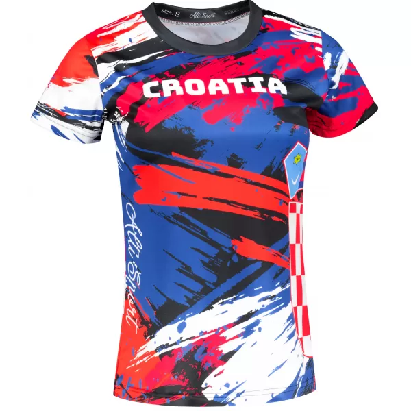  Női prémium póló ALTISPORT VOJ/ALW036HR/TR01 CSÍKOK 