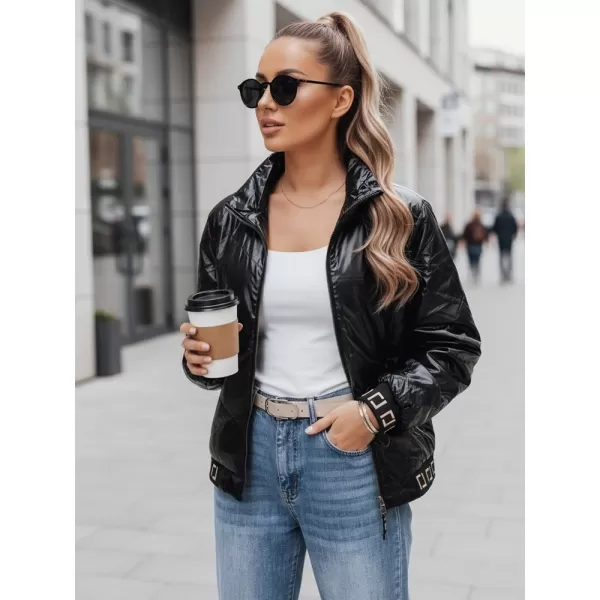  Női kabát DSTREET TY5292 FEKETE 