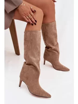 Női csizma BOTO JEHLU 40518 BROWN BARNA