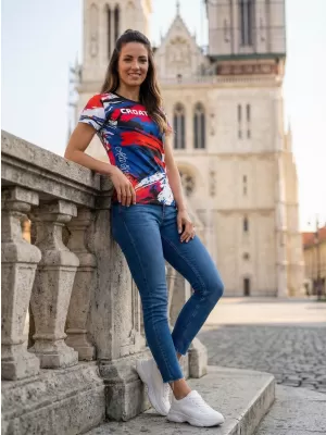 Női prémium póló ALTISPORT VOJ/ALW036HR/TR01 CSÍKOK