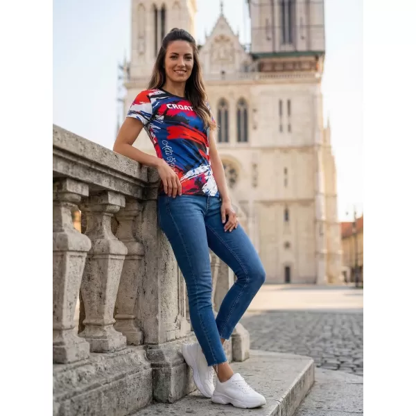  Női prémium póló ALTISPORT VOJ/ALW036HR/TR01 CSÍKOK 