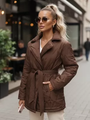 Női kabát DSTREET TY5586 BARNA