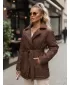 Női kabát DSTREET TY5586 BARNA