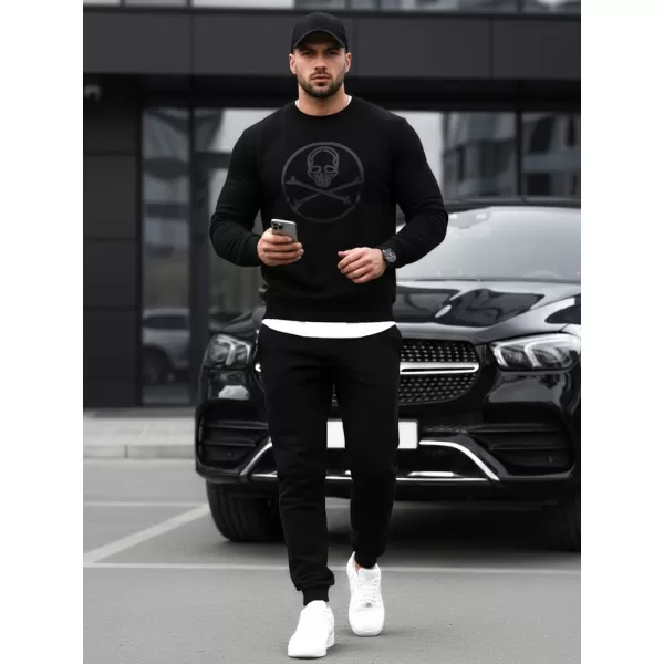  Férfi pulóver DSTREET BX5948 FEKETE 