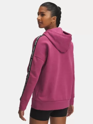 Női pulóver UNDER ARMOUR ICON FLEECE TAPED HDY 6003708-659 PIROS