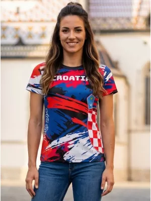 Női prémium póló ALTISPORT VOJ/ALW036HR/TR01 CSÍKOK