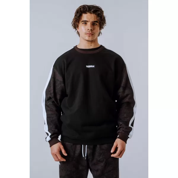  Laza szabású kapucnis POWER 903 DARK BROWN CAMO Nebbia 