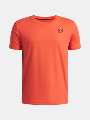 Fiú póló UNDER ARMOUR B SPORTSTYLE LC SS 1389962-690 PIROS