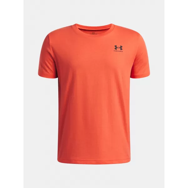  Fiú póló UNDER ARMOUR B SPORTSTYLE LC SS 1389962-690 PIROS 