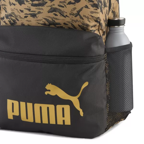  Hátizsák PUMA PHASE AOP BACKPACK 091169_07 LEOPARD/GOLD LEOPÁRD/ARANY PUMA 1. SZ 