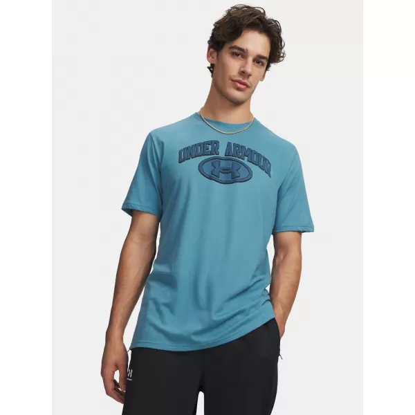  Férfi póló UNDER ARMOUR UA M WM LOCKER TAG SS 6012778-466 KÉK 