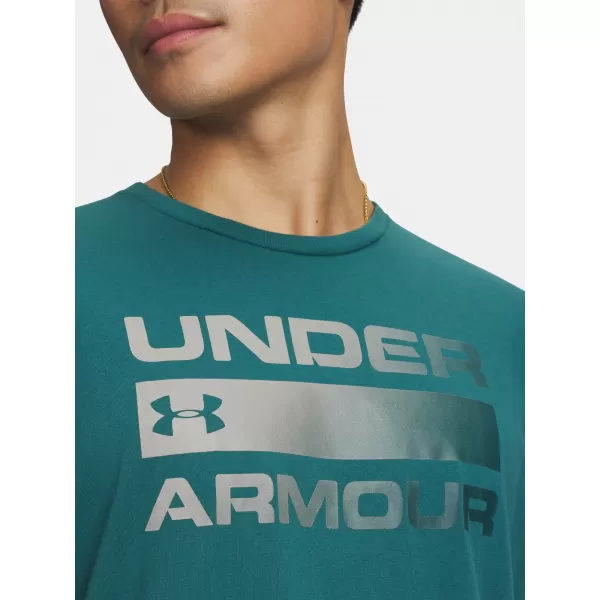  Férfi póló UNDER ARMOUR TEAM ISSUE WORDMARK SS 1329582-338 ZÖLD 