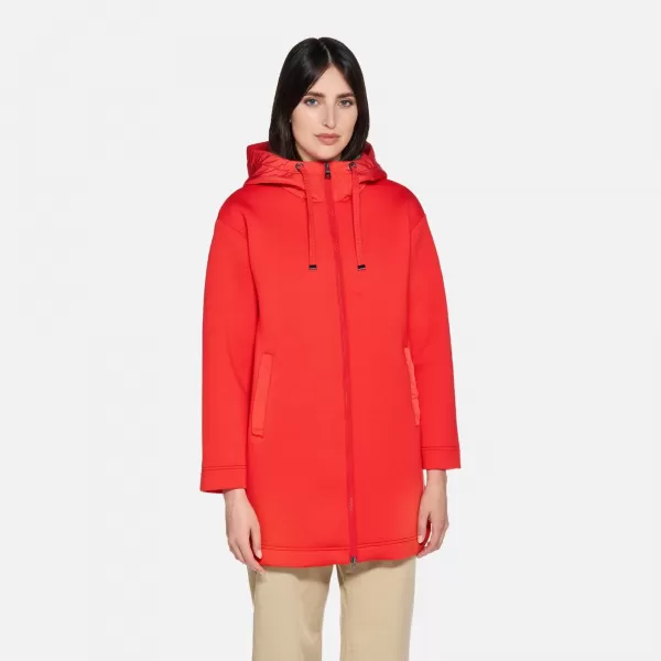  Női parka GEOX SWEATER G012427 PIROS 