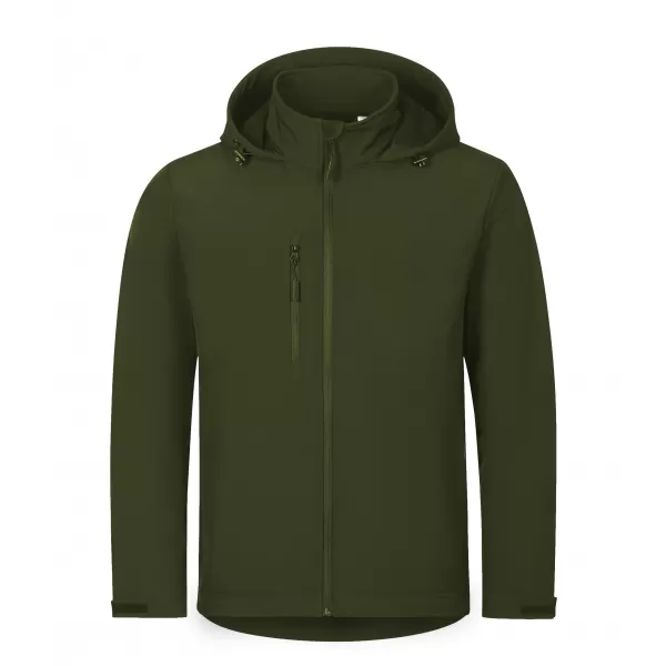  Férfi softshell kabát ALTISPORT NoPrint NP/ALM845 KATONAI 