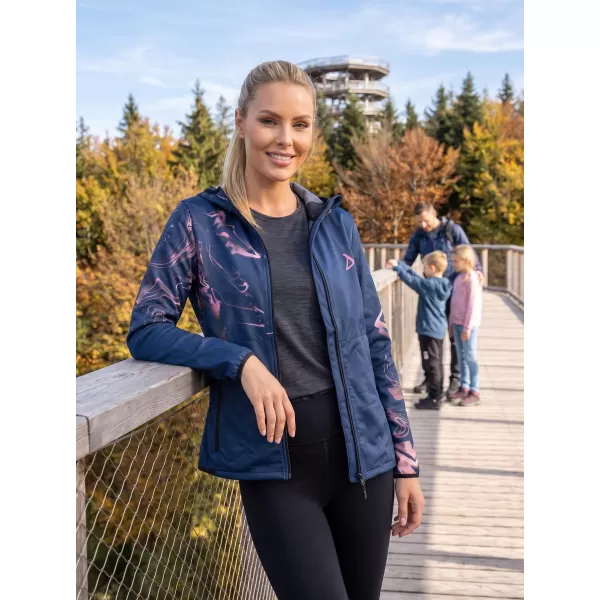  Női prémium softshell kabát ALTISPORT VOJ/ALW064JACK01 KÉK RÓZSASZÍN 