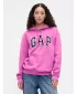 Női pulóver GAP LOGO PULLOVER HOODIE 463506-87 BIMBÓZÓ ORGONA