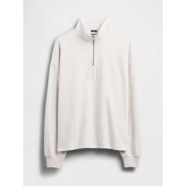  Pulóver GAP CORP LOGO HALF ZIP 873446-00 SZABÁLYOS SZÜRKE 