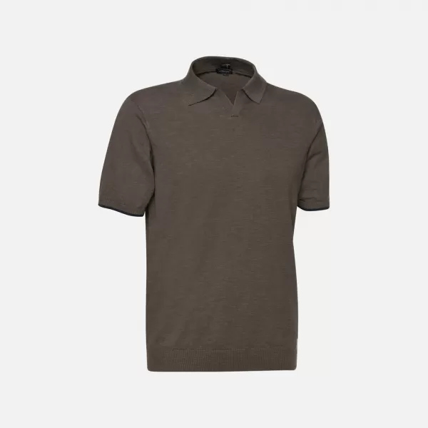  Férfi póló GEOX KNIT G012317 KHAKI 