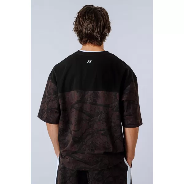  Túlméretes póló POWER 898 DARK BROWN CAMO Nebbia 